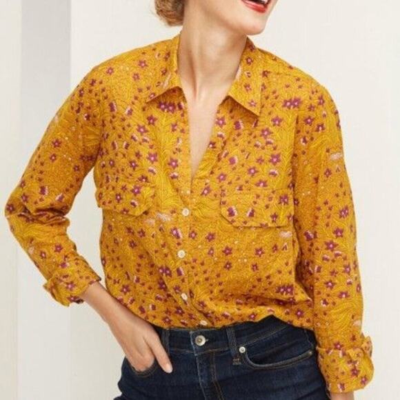 Roberta Roller Rabbit Rhone Guy Button Down Cotton Floral Print Shirt Tuckernuck - Picture 3 of 5